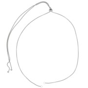 Collana regolabile per distanziatori maglia Veneziana Acciaio inox 316L x75cm