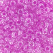 Perla Preciosa 9/0 da 2,5 mm - Crystal con interno viola perlato x 20 g