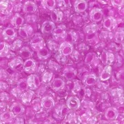 Perla Preciosa 9/0 da 2,5 mm - Crystal con interno viola perlato x 20 g