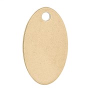 Zecchino ovale in acciaio inossidabile 12x7 mm - 304 acciaio inossidabile oro x1