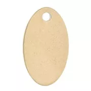 Zecchino ovale in acciaio inossidabile 12x7 mm - 304 acciaio inossidabile oro x1