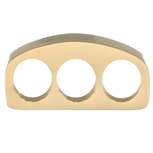 Passante slider 12x3 mm per 3 cordoni 3 mm - Acciaio inossidabile 304 Dorato x1