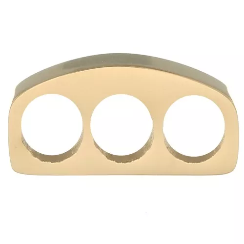 Passante slider 12x3 mm per 3 cordoni 3 mm - Acciaio inossidabile 304 Dorato x1