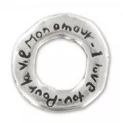 Anello parole d'amore mm. 22 argentato antico x1