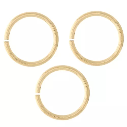 Anelli aperti mm. 10x1 Acciaio inossidabile Dorato 316L x10