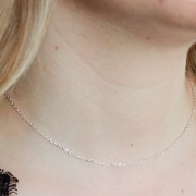 Vinani Ciondolo Tulipano Con Perla E Catenina Serpente In Argento Sterling 925 – Gioiello Italiano Anallergico