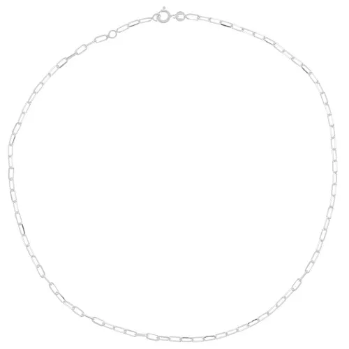 Girocollo catena maglia Forzatina limata2.6 mm- Argento 925 x41 cm