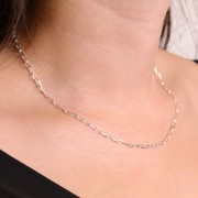 Girocollo catena maglia Forzatina limata2.6 mm- Argento 925 x41 cm