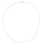 Girocollo catena maglia rombo limata 2.2 mm- Argento 925 x42 cm
