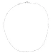 Girocollo catena maglia rombo limata 2.2 mm- Argento 925 x42 cm