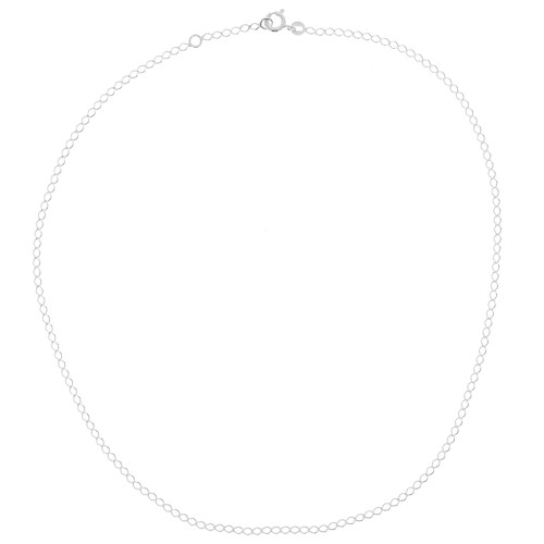 Girocollo catena maglia rombo limata 2.2 mm- Argento 925 x42 cm
