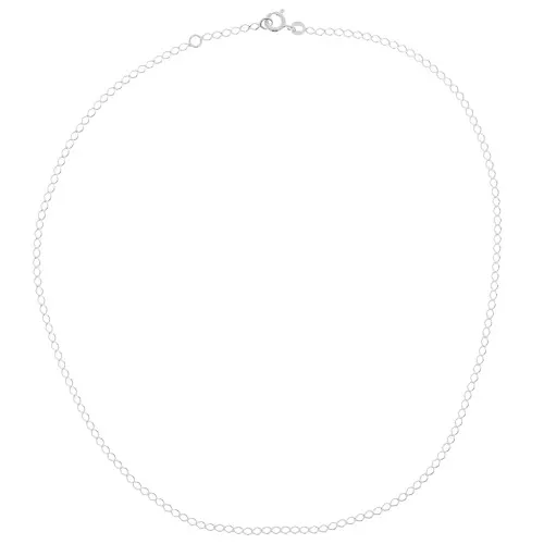 Girocollo catena maglia rombo limata 2.2 mm- Argento 925 x42 cm