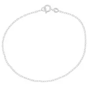 Bracciale maglia forzatina limata 1.6 mm - Argento 925 x19cm