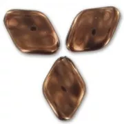 Perle attorcigliate madreperlate mm. 19x13 Maroon x10