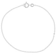 Bracciale maglia forzatina limata 1.45 mm- Argento 925 x19cm