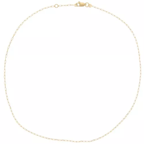 Girocollo maglia rettangolo limata 1.5 mm - Placcato oro 3 micron x42 cm