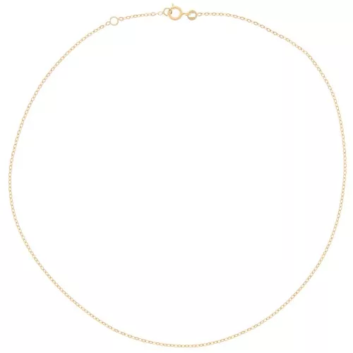 Girocollo maglia rettangolo limata1.6 mm - Placcato oro 3 micron x42 cm
