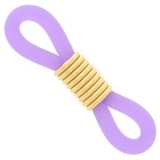 Laccetti per Occhiali a molla Viola/dorato x4