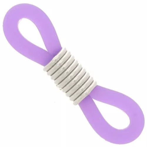Laccetti per Occhiali a molla Viola/Argentato x4