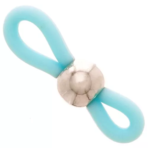 Laccetti per Occhiali  Blu turchese/Argentato x4