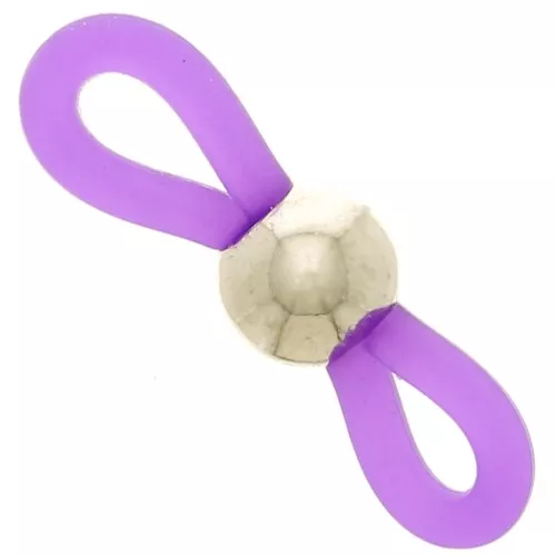 Laccetti per Occhiali Viola/Argentato x4