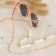 Laccetti per Occhiali Viola/Argentato x4