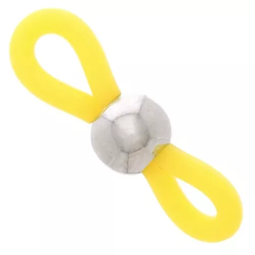 Laccetti per Occhiali  giallo/Argentato x4