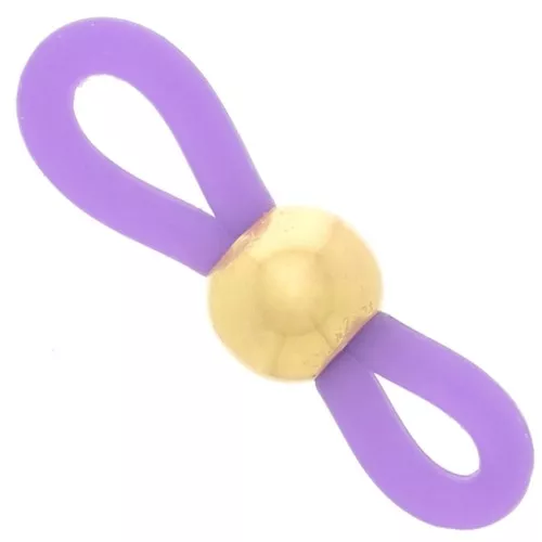 Laccetti per Occhiali  Viola/Dorato x4
