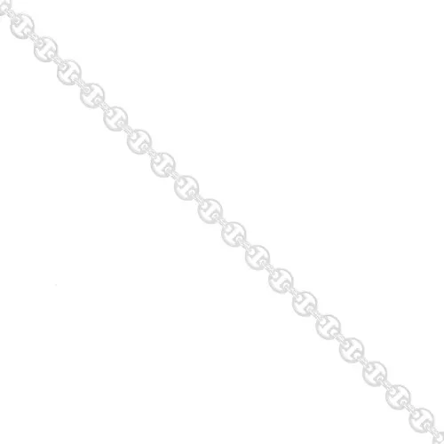 Catena maglia Fantaisie disques évidés 4 mm in Argento 925 x50cm