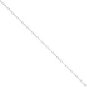 Catena maglia creativa con cubi 2 mm in Argento 925 x50cm