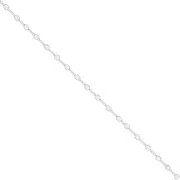 Catena maglia creativa con cubi 2 mm in Argento 925 x50cm