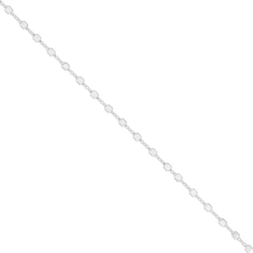 Catena maglia creativa con cubi 2 mm in Argento 925 x50cm