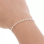 Catena maglia creativa con cubi 2 mm in Argento 925 x50cm