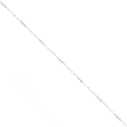 Catena maglia forzatina con tubi 1.2 mm in Argento 925 x50cm|raw }}