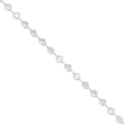 Catena maglia pallina diamantata 0.95 mm in Argento 925 x50cm