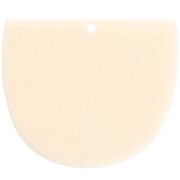 Pendente mezza-luna in acetate mat 29x34 mm - Avorio x1|raw }}