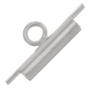 Terminale per tessitura di perline 10 mm - Rodio x1