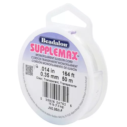 Filo nylon invisibile - illusion cord Supplemax 0.35 mm Transparent x50m