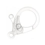 Chiusura a moschettone in acrilico 25 mm - trasparente x1|raw }}