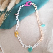 Chiusura a moschettone in acrilico da 36mm - Nero x1