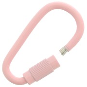 Chiusura a vite ovale 27x15 mm - Rosa chiaro x1