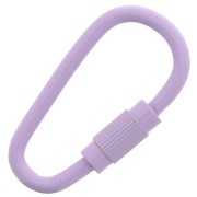 Chiusura a vite ovale 27x15 mm - Viola x1