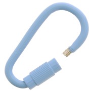 Chiusura a vite ovale 27x15 mm - Sky Blue x1