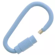 Chiusura a vite ovale 27x15 mm - Sky Blue x1