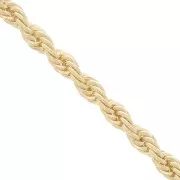 Catena maglia Corda 3 mm - Dorato x1m