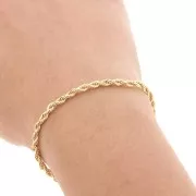 Catena maglia Corda 3 mm - Dorato x1m