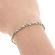 Catena maglia Corda 3 mm - Rodio x1m