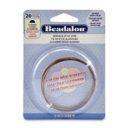 Filo di rame semicircolare da 0,81 mm - German Style Wire - Ottone anticato x 3 m
