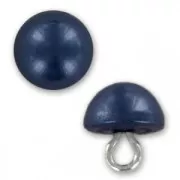 Bottone di stivaletto mm.8 Navy Blue Pearl x1
