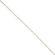 Catena strass in cristallo tagliato 2.10 mm Argentato - Crystal AB x50cm|raw }}